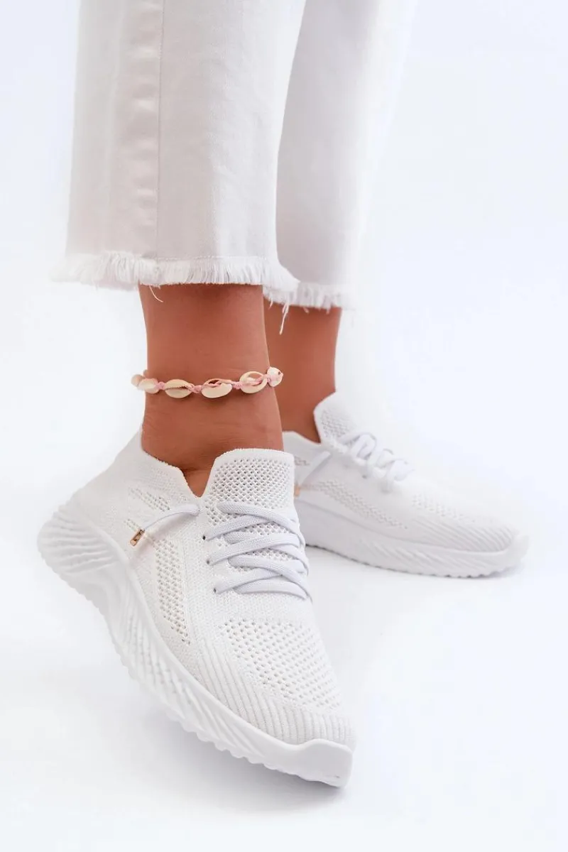 Sale Wsuwane Buty Sportowe Damskie Białe Jagelia Damskie Buty Sportowe Na Platformie
