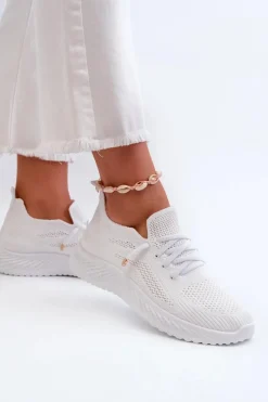 Sale Wsuwane Buty Sportowe Damskie Białe Jagelia Damskie Buty Sportowe Na Platformie