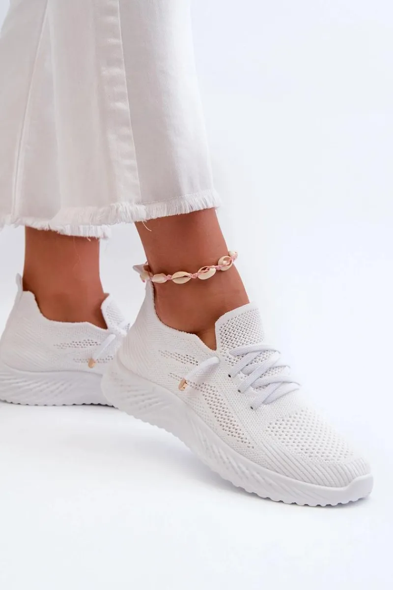 Sale Wsuwane Buty Sportowe Damskie Białe Jagelia Damskie Buty Sportowe Na Platformie