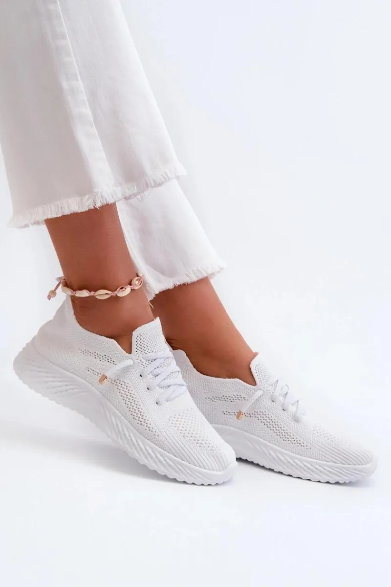 Sale Wsuwane Buty Sportowe Damskie Białe Jagelia Damskie Buty Sportowe Na Platformie