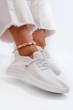 Sale Wsuwane Buty Sportowe Damskie Białe Jagelia Damskie Buty Sportowe Na Platformie