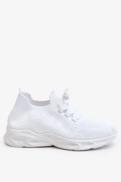 Wsuwane Damskie Buty Sportowe Białe Ellison Damskie Sneakersy Damskie