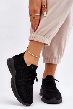 Best Boto Wsuwane Damskie Buty Sportowe Czarne Ellison