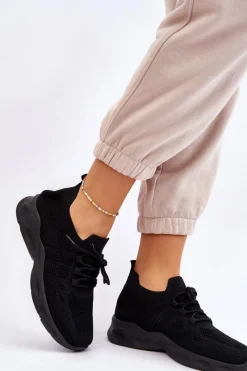 Best Boto Wsuwane Damskie Buty Sportowe Czarne Ellison