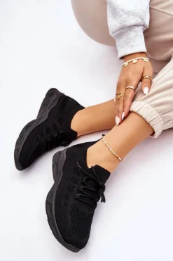 Best Boto Wsuwane Damskie Buty Sportowe Czarne Ellison