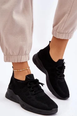 Best Boto Wsuwane Damskie Buty Sportowe Czarne Ellison