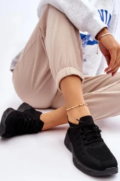 Best Boto Wsuwane Damskie Buty Sportowe Czarne Ellison