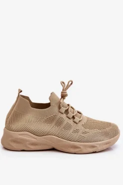 Sneakersy Damskie>Boto Wsuwane Damskie Buty Sportowe Beżowe Ellison