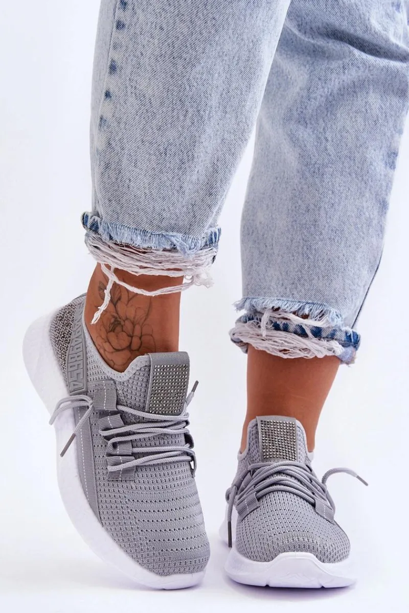 Boto Wsuwane Damskie Buty Sportowe Szare Hold Me!