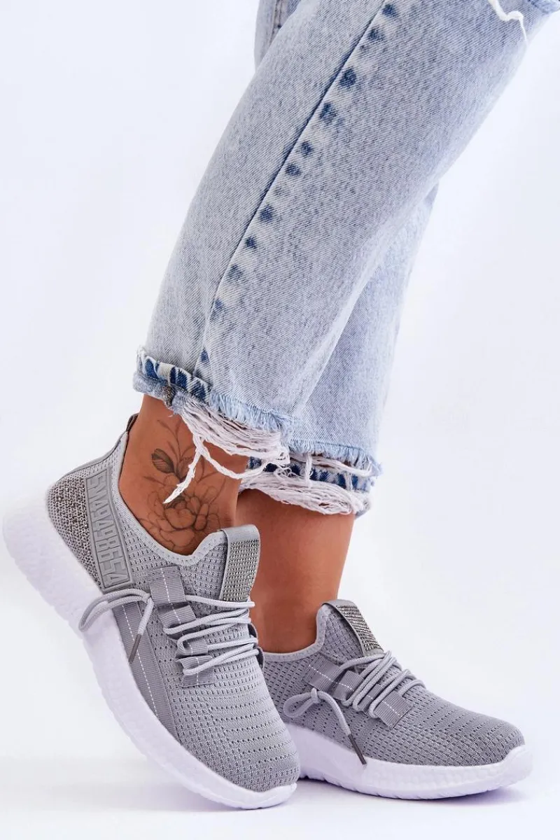 Boto Wsuwane Damskie Buty Sportowe Szare Hold Me!