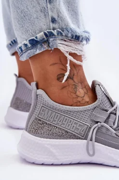 Boto Wsuwane Damskie Buty Sportowe Szare Hold Me!