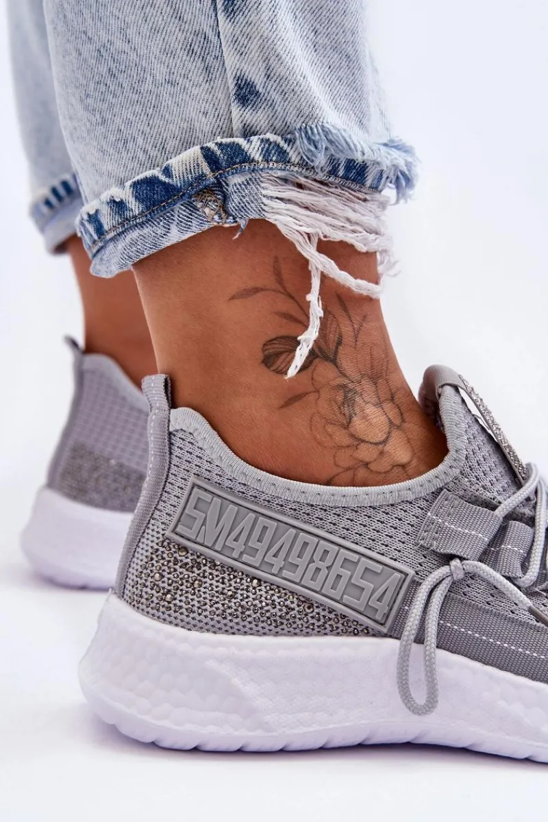 Boto Wsuwane Damskie Buty Sportowe Szare Hold Me!