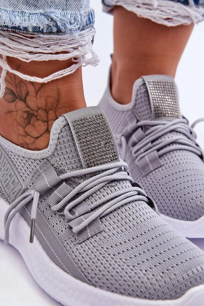 Boto Wsuwane Damskie Buty Sportowe Szare Hold Me!