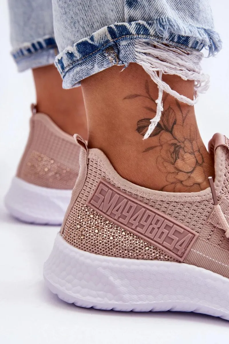 New Wsuwane Damskie Buty Sportowe Różowe Hold Me! Damskie Buty Sportowe Na Platformie|Sneakersy Damskie