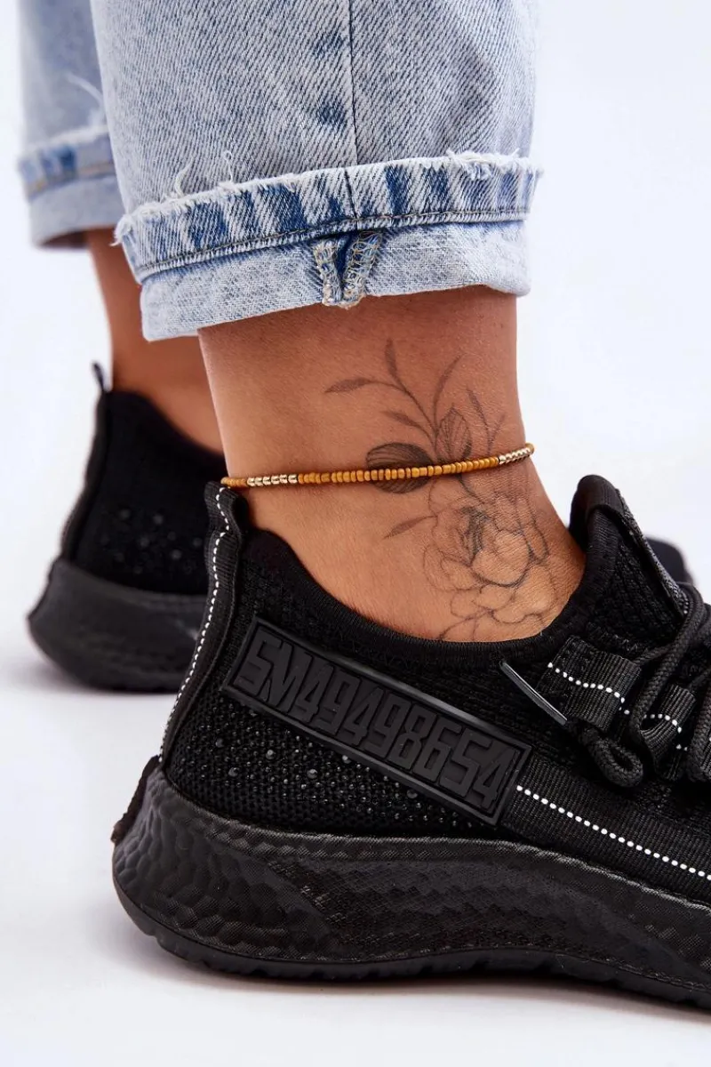 Buty Sportowe Na Platformie|Sneakersy Damskie>Boto Wsuwane Damskie Buty Sportowe Czarne Hold Me!