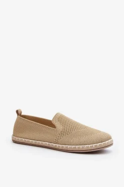 Outlet Wsuwane Damskie Espadryle Beżowe Harmonie Damskie Trampki Damskie Slip-On