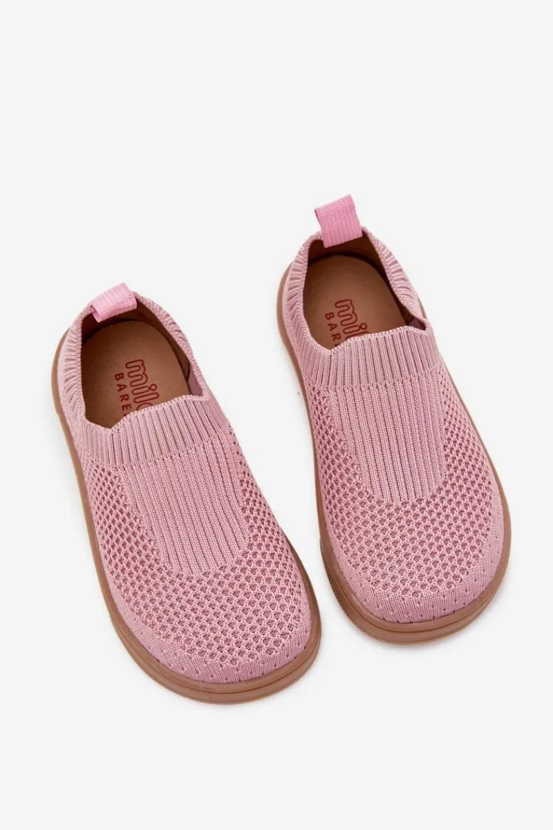 Sale Wsuwane Kapcie Barefoot Dziecięce Różowe Mariselle Dzieci Dziewczęce|Barefoot