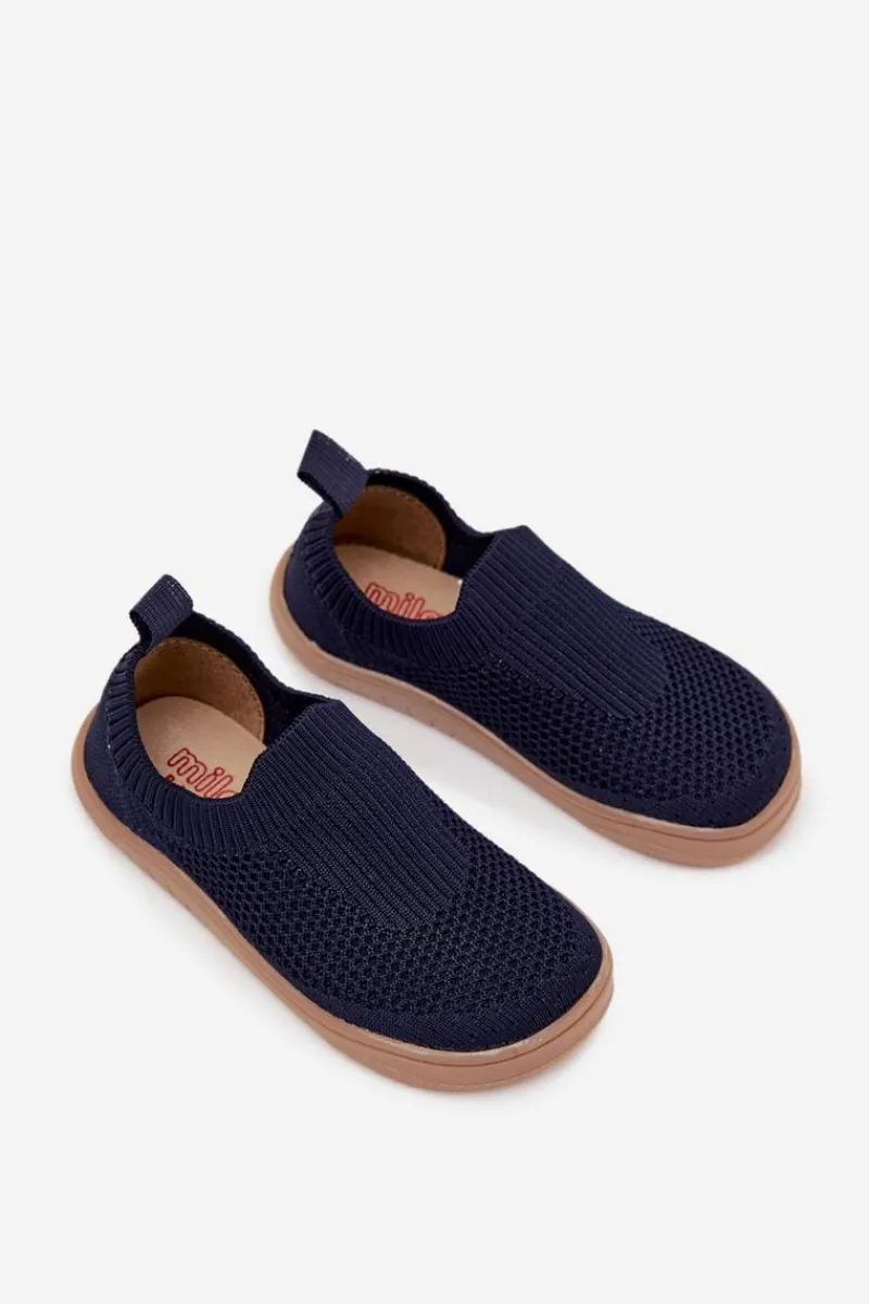 Dziewczęce|Barefoot>Milami Wsuwane Kapcie Barefoot Dziecięce Granatowe Mariselle Niebieski