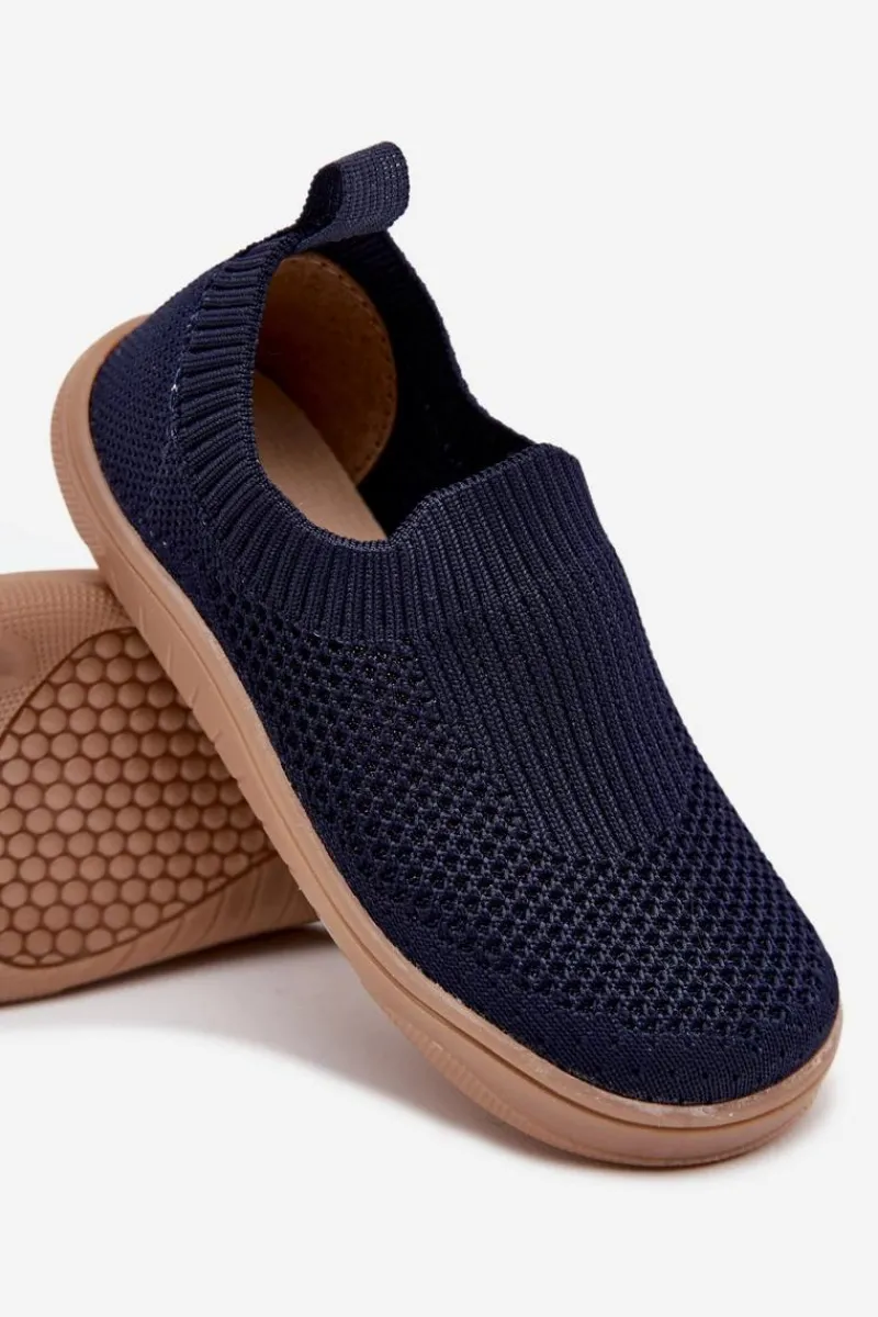 Dziewczęce|Barefoot>Milami Wsuwane Kapcie Barefoot Dziecięce Granatowe Mariselle Niebieski