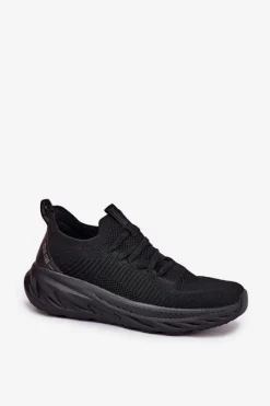 Discount Wsuwane Lekkie Buty Sportowe Damskie Big Star RR274A132 HI-POLY SYSTEM Czarne Damskie Buty Sportowe Big Star|Sneakersy Damskie