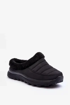 Clearance Evento Wsuwane Niskie Śniegowce Czarne Olwina