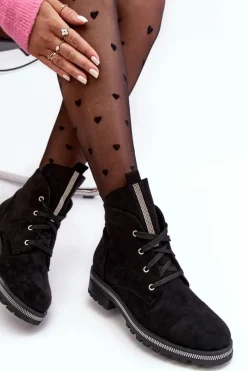 Czarne Botki|Botki Płaskie><noscript><img width=