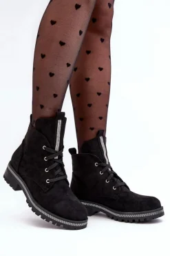 Czarne Botki|Botki Płaskie><noscript><img width=