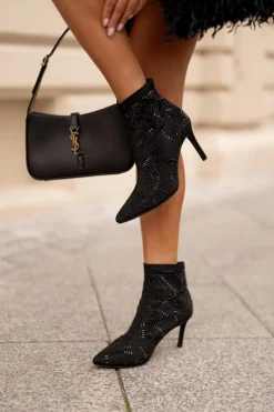 Czarne Botki|Botki Na Obcasie><noscript><img width=