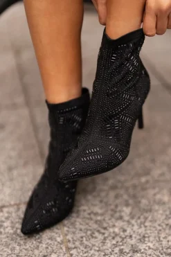 Czarne Botki|Botki Na Obcasie><noscript><img width=