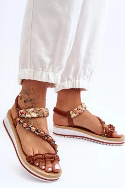 Sandały Na Koturnie><noscript><img width=