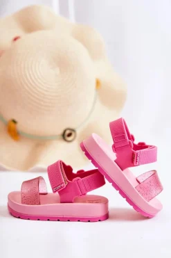 Chłopięce|Dziewczęce></noscript>ZAXY Wygodne Dziecięce Sandałki Pachnące JJ385026 Różowe