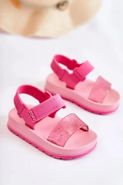 Chłopięce|Dziewczęce></noscript>ZAXY Wygodne Dziecięce Sandałki Pachnące JJ385026 Różowe