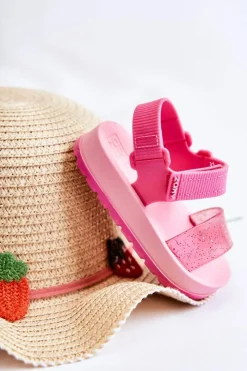 Chłopięce|Dziewczęce></noscript>ZAXY Wygodne Dziecięce Sandałki Pachnące JJ385026 Różowe