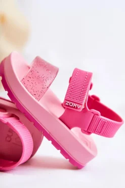 Chłopięce|Dziewczęce></noscript>ZAXY Wygodne Dziecięce Sandałki Pachnące JJ385026 Różowe