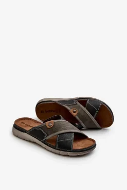 Klapki Męskie Klasyczne><noscript><img width=