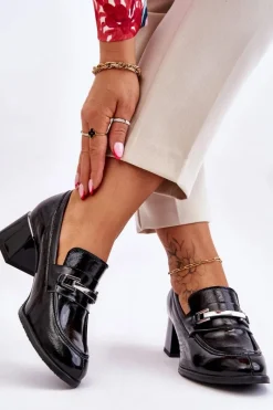 Best Boto Wygodne Lakierowane Czółenka Czarne Lemar Damira