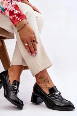 Best Boto Wygodne Lakierowane Czółenka Czarne Lemar Damira