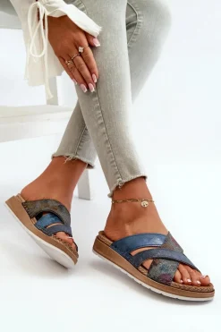 Klapki Damskie Klasyczne><noscript><img width=