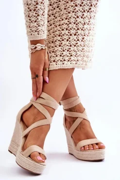 Sandały Na Koturnie><noscript><img width=