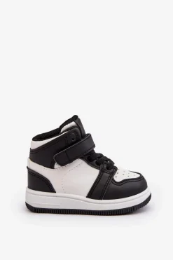 Sale Wysokie Dziecięce Buty Sportowe Biało-Czarne Teredite Dzieci Chłopięce|Dziewczęce