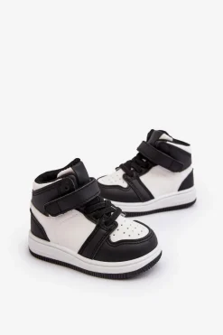 Sale Wysokie Dziecięce Buty Sportowe Biało-Czarne Teredite Dzieci Chłopięce|Dziewczęce