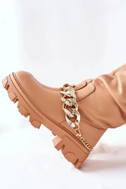 Discount Boto Wysokie Kozaki Camel Cecina Brązowy