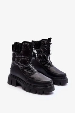 Śniegowce Damskie></noscript>Evento Wysokie Śniegowce Damskie Ocieplane Czarne Freoc Czarny