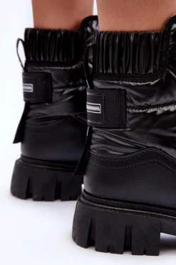 Śniegowce Damskie></noscript>Evento Wysokie Śniegowce Damskie Ocieplane Czarne Freoc Czarny