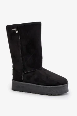 Best Big Star Shoes Wysokie Śniegowce Na Platformie Big Star OO274895 Czarne Czarny