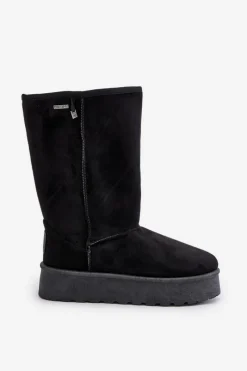 Best Big Star Shoes Wysokie Śniegowce Na Platformie Big Star OO274895 Czarne Czarny