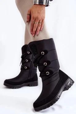 Śniegowce Damskie|Kozaki Płaskie><noscript><img width=