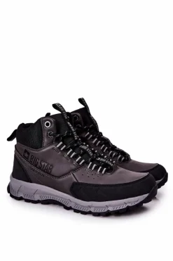 Obuwie Sportowe Męskie>Big Star Shoes Wysokie Sportowe Buty Big Star II174176 Czarne