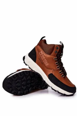 Hot Big Star Shoes Wysokie Sportowe Buty Big Star II174179 Brązowe