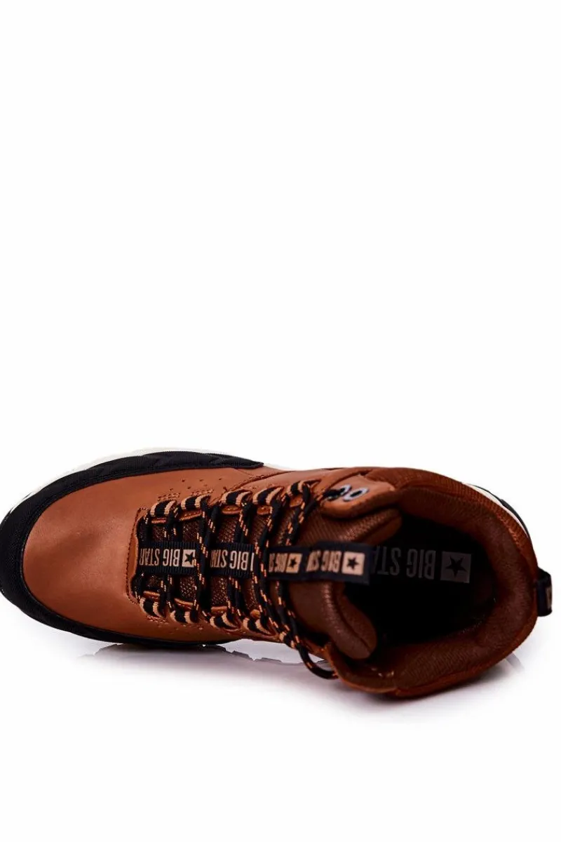 Hot Big Star Shoes Wysokie Sportowe Buty Big Star II174179 Brązowe
